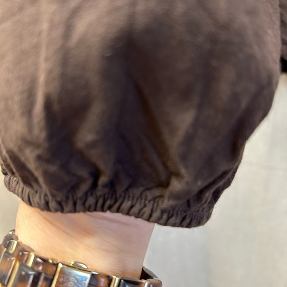 ARIAT/ RARE/ Vintage/ Brown Long Sleeve/ top with cut out design in back, LG - Picture 2 of 9